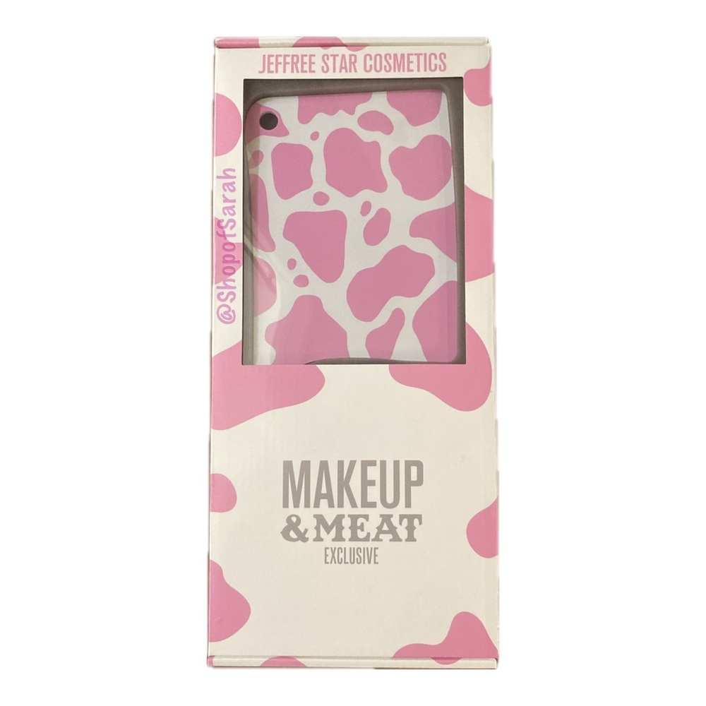 NWB Makeup & Meat Exclusive Jeffree Star Cosmetics Cow Print Hand Mirror